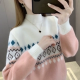 Бархатный демисезонный модный приятный телу зимний свитер, коллекция 2023, городской стиль, в западном стиле