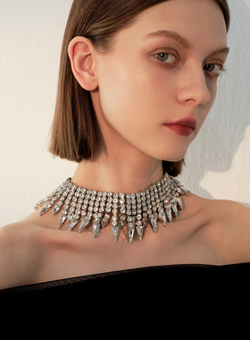 苏心合金夸张小众项链