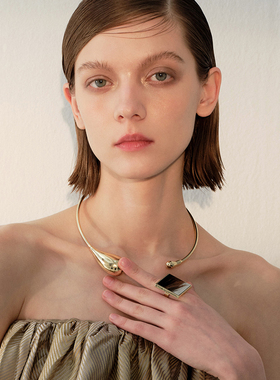 苏心合金项链极简冷淡风