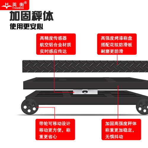 电子台秤500公斤称重电子磅称1000kg可移动秤大型秤商用磅秤800kg - 图2