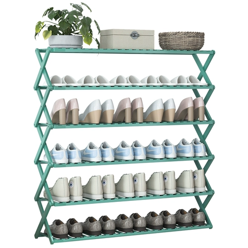 Стеллажи для обуви многослойная пылепроницаемая домохозяйственная простая дверь Небольшой шкаф для хранения общежития артефакт складной