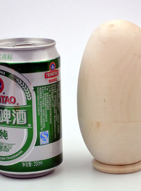 俄式套娃－6蛋形白茬白胚diy六层