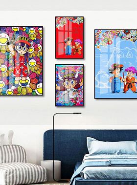 阿拉蕾装饰画客厅卧室儿童房间挂画潮流服装店王加诺卡通动漫壁画