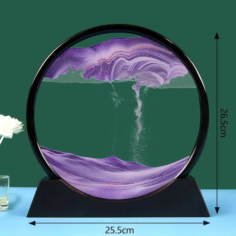 轻奢流沙画摆件创意艺术沙漏装饰品客厅办公室酒柜电视柜家居礼物