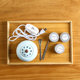 Household ceramic blue, green and pink electric incense burner with timed temperature adjustment