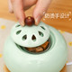 Household ceramic blue, green and pink electric incense burner with timed temperature adjustment