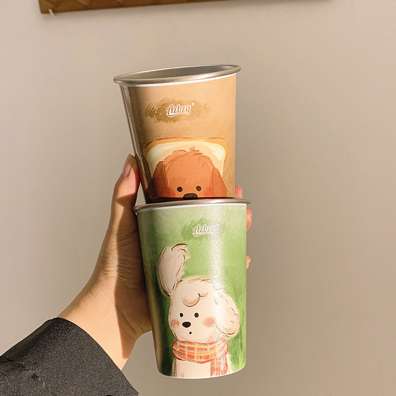 儿童漱口杯刷牙女孩男孩防霉抗菌不锈钢可爱卡通牙缸2026新款防摔,淘宝优惠券,粉丝福利购,淘宝优惠卷