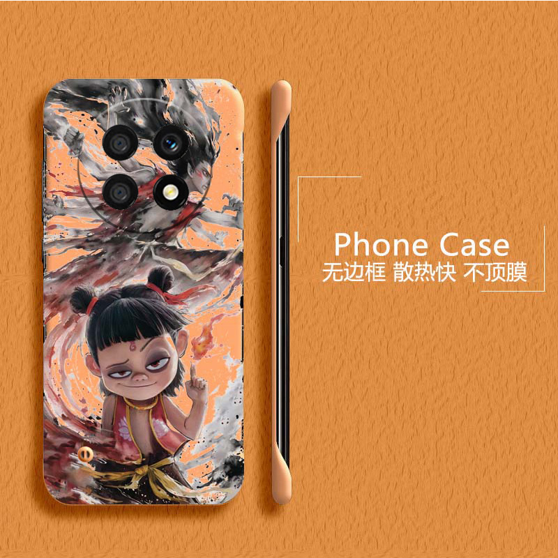 哪吒闹海适用华为畅享70手机壳70pro无边框麦芒20散热60x新款60pro半包20plus超薄50pro硬畅享z防摔5g套男女