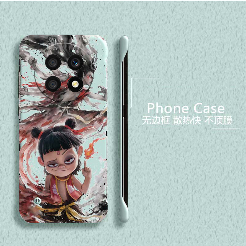 哪吒闹海适用华为畅享70手机壳70pro无边框麦芒20散热60x新款60pro半包20plus超薄50pro硬畅享z防摔5g套男女