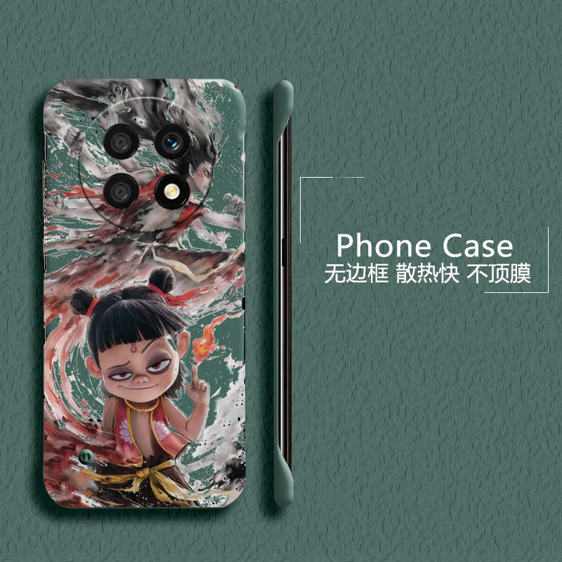 哪吒闹海适用华为畅享70手机壳70pro无边框麦芒20散热60x新款60pro半包20plus超薄50pro硬畅享z防摔5g套男女