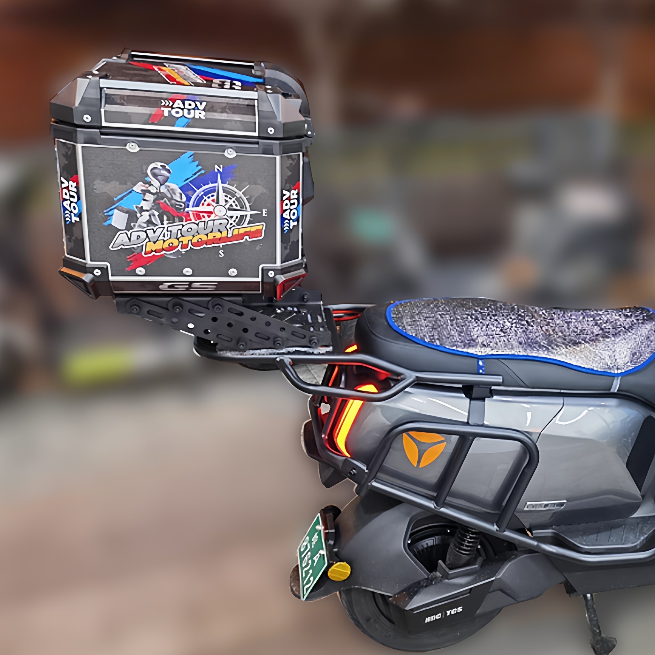 摩托车通用多孔伸缩货架铝合金尾箱可左右移动折叠尾架活动机车,淘宝优惠券,粉丝福利购,淘宝优惠卷