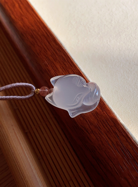 天然冰种玉髓小狐狸萌萌超小号的