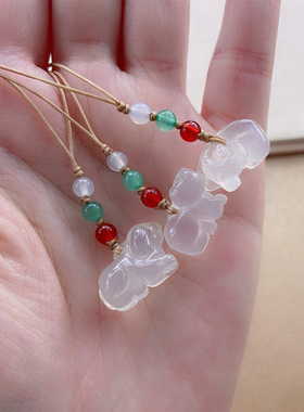 十二生肖冰种玉髓小提溜属相玉坠