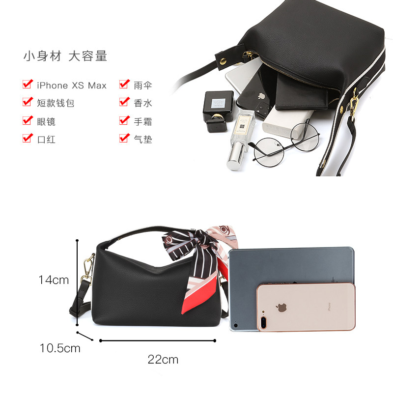 2020新款潮小枕头包真皮百搭女包 kstyle女士包袋