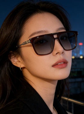 大脸全框科欧迪墨镜偏光复古男女