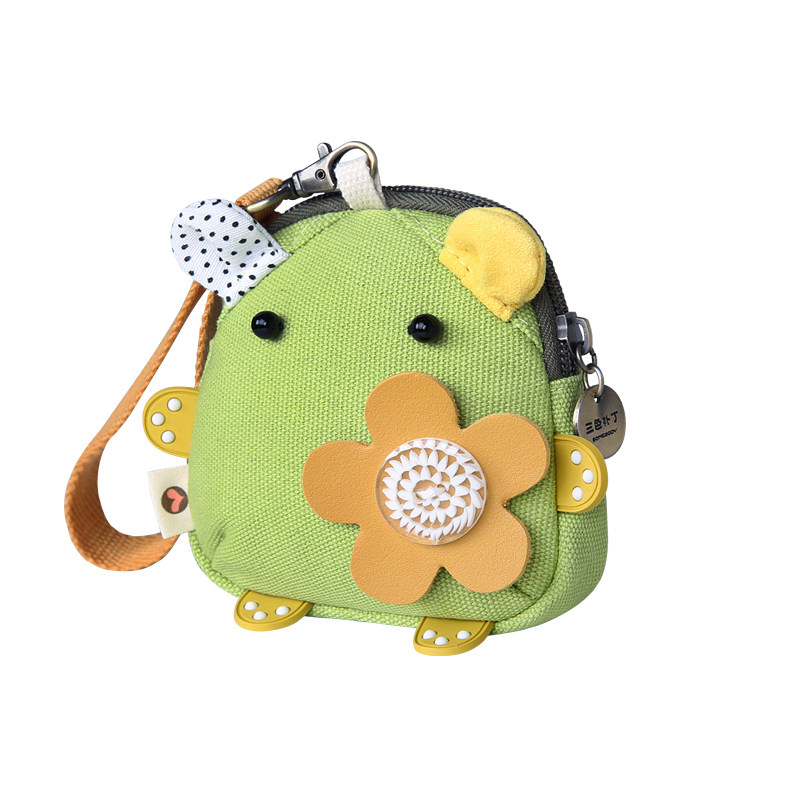 三色补丁卡通女创意帆布学生硬币袋 三色补丁钱包