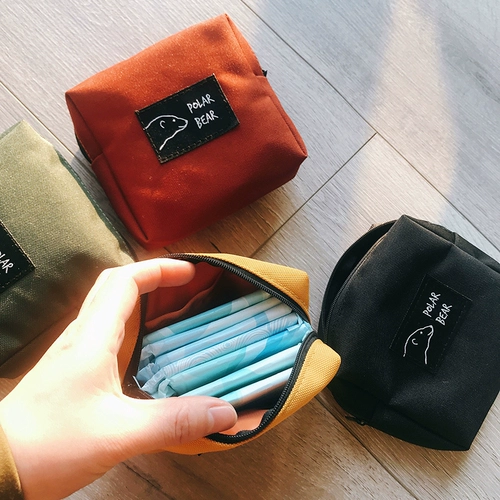 三色补丁 Портативная гигиеническая прокладка, сумка-органайзер, салфетки, вместительная и большая небольшая сумка