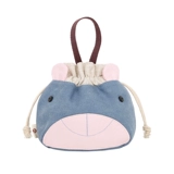 三色补丁 Оригинальная японская портативная небольшая сумка, милая сумка через плечо, свежая косметичка, с вышивкой