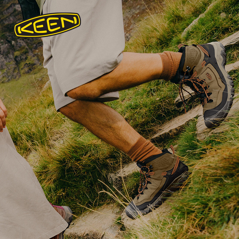 KEEN官方 新品TARGHEE IV MID WP男子户外耐磨登山鞋徒步鞋,淘宝优惠券,粉丝福利购,淘宝优惠卷