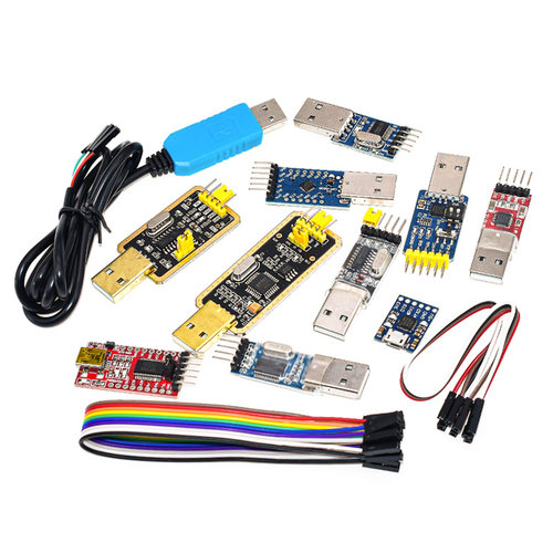 USB转TTL USB转串口下载线CH340G模块 RS232升级板刷机板线PL2303 - 图0