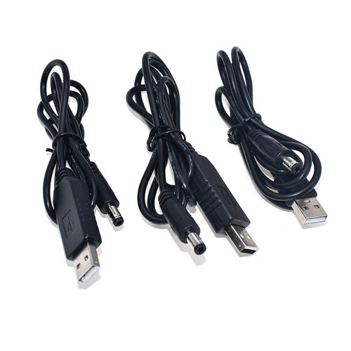 USB电源线USB转DC5.5*2.1mm充电线供电线圆孔5V9V12V升压线 USB线 - 图2