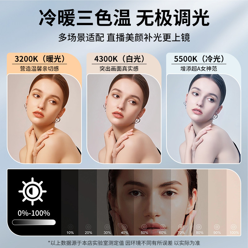高性价】直播补光灯主播专业美颜直播间氛围灯光led摄影拍照人像拍摄打光专用背景氛围室内影棚球形柔光设备,淘宝优惠券,粉丝福利购,淘宝优惠卷
