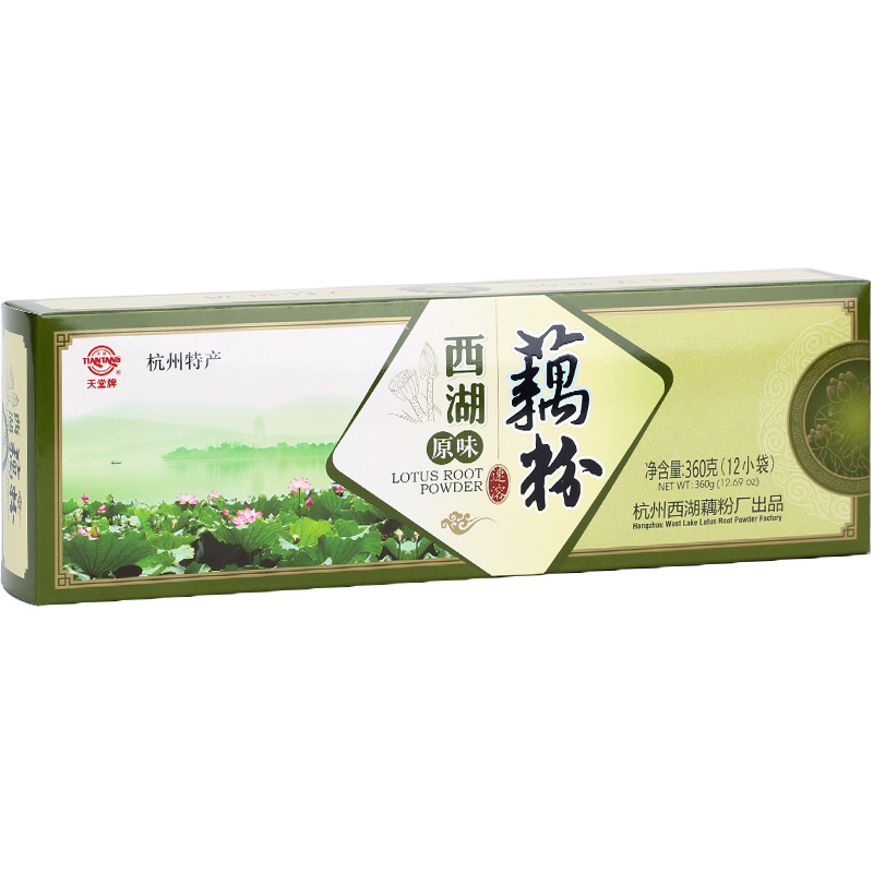 天堂牌原味西湖藕粉360g杭州特产藕粉免煮即冲即食速溶代餐莲藕粉 - 图3