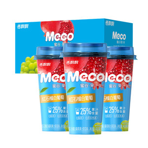 香飘飘Meco蜜谷果汁茶红石榴白葡萄400ml*15杯整箱饮料果味即饮品