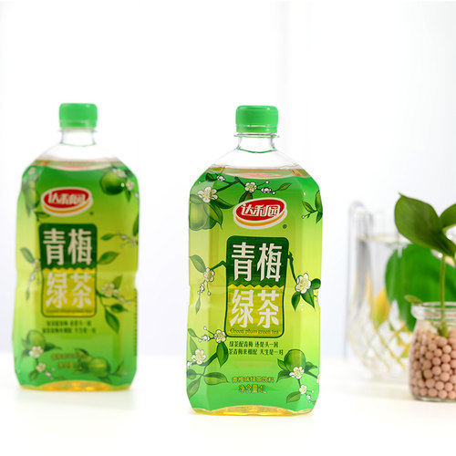 达利园青梅绿茶1L*6瓶茶饮料官方聚餐饮品果味茶饮料 - 图0