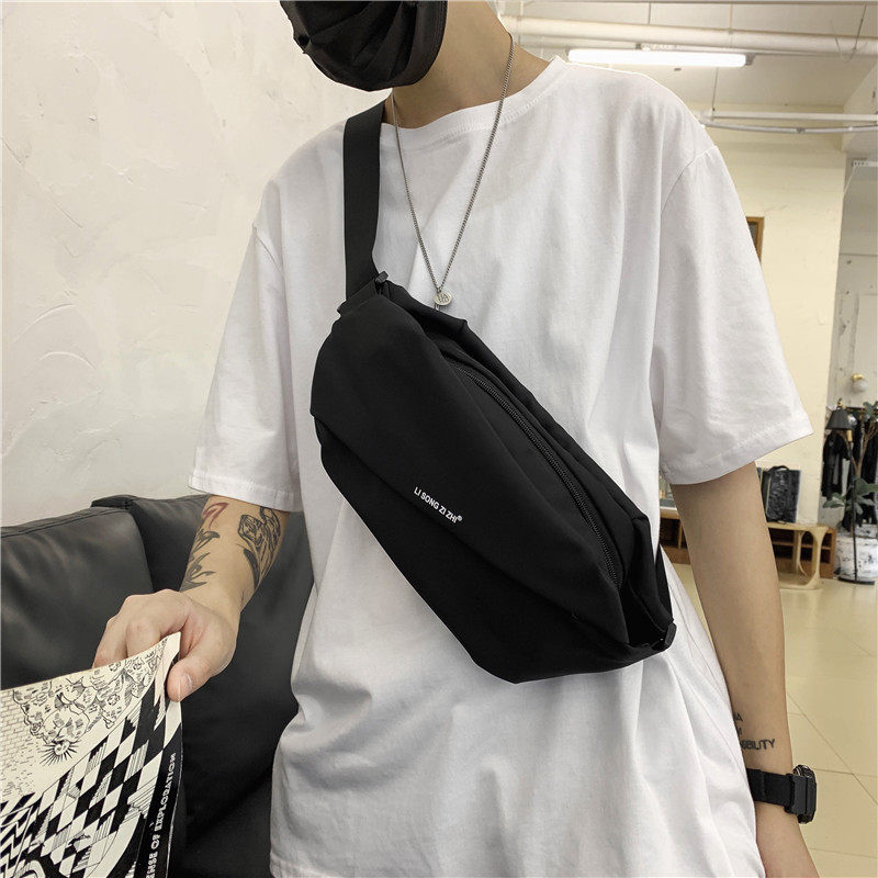 腰包运动男骑行单肩潮多功能斜挎包 单色空间男士包袋