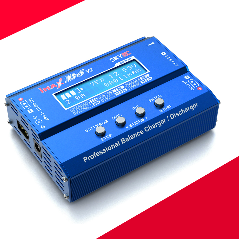 天空SKYRC车船航模3S锂电池IMAX B6 V2平衡充电器1.5V-24V充电器 - 图0