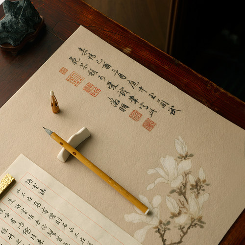 【2件9折】彩绘双面羊毛毡书画毛毡垫批发学生毛毡布毛笔桌垫练字书法专用写毛笔字垫文房四宝套装毡子毛毡垫 - 图2