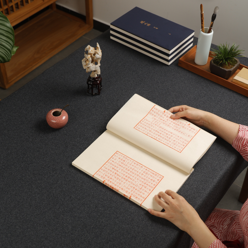 【60%羊毛锁边】锁边羊毛毡 毛毡子 书画毡毛笔练字书法专用毛毡垫文房四宝写毛笔字垫的毡布 - 图1