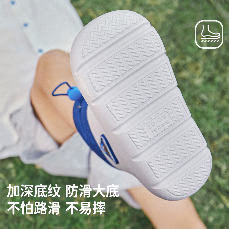 柠檬宝宝儿童雨鞋男童女孩2025年新款小学生防滑水鞋轻盈长筒雨靴 - 图1