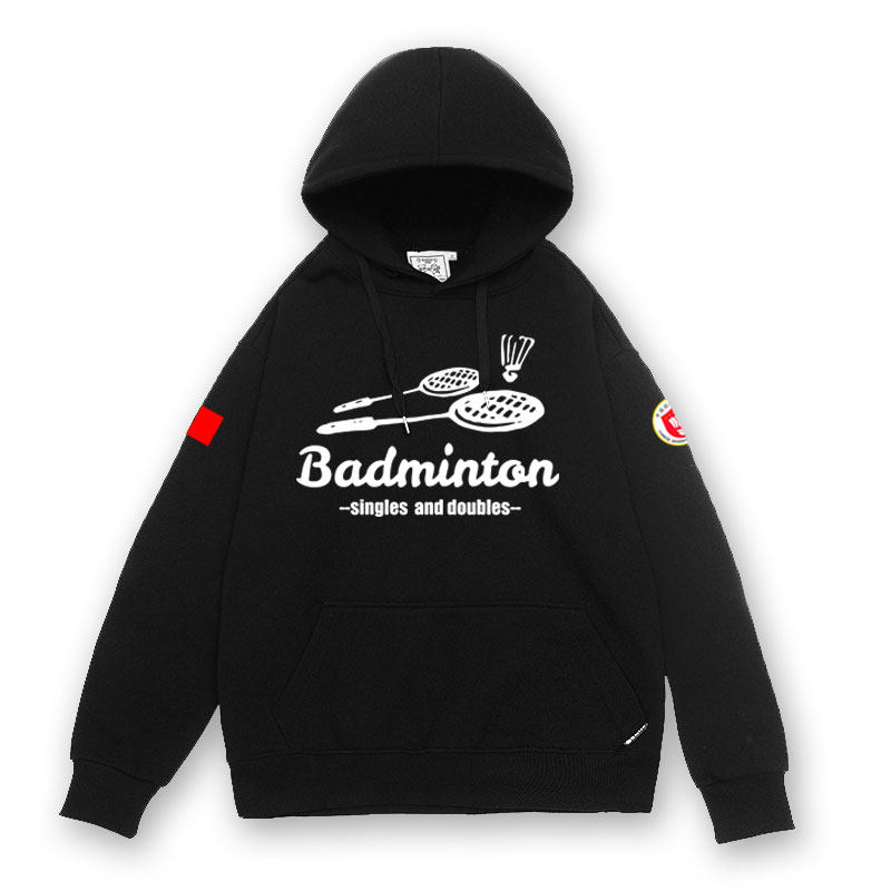 中国羽毛球协会爱好者运动外套帽衫 翼踏服饰卫衣