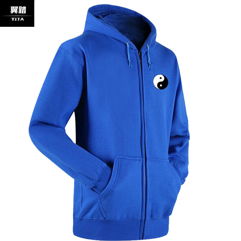 太极拉链开衫男女创意中国风卫衣 翼踏服饰卫衣