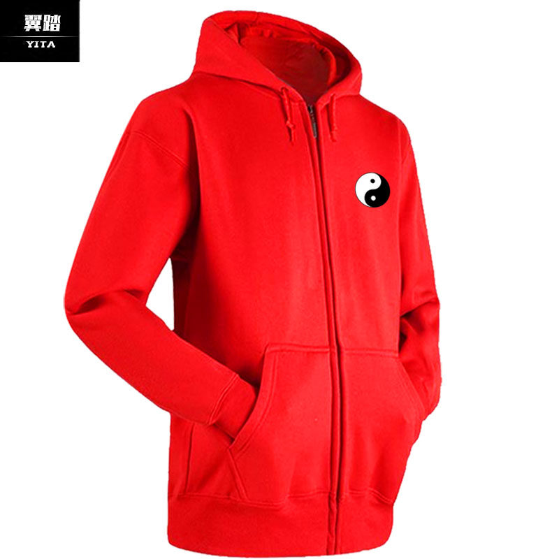 太极拉链开衫男女创意中国风卫衣 翼踏服饰卫衣