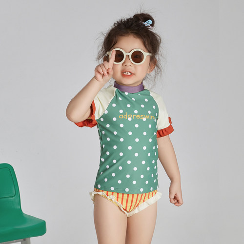 【微瑕泳衣】爱多尔分体泳衣连体女童游泳温泉运动儿童2024年新款 - 图3