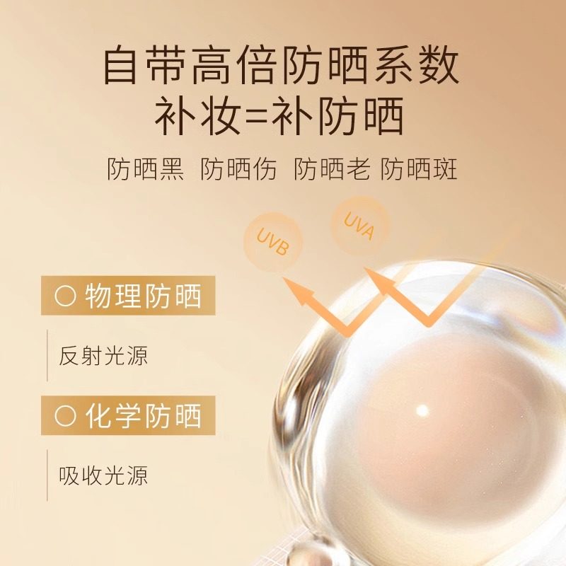 377防晒美白遮瑕CC霜隔离保湿补水提亮肤色BB霜隔离气垫四合一U