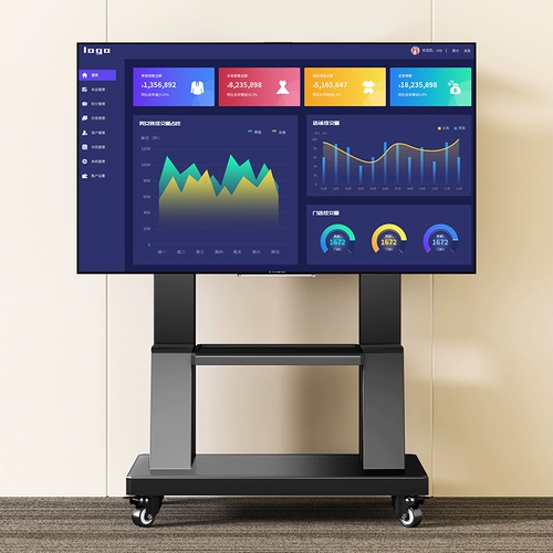 ТВ-пола Стенд Маунт Маунт Мобил подходит для Skyworth Hisense Thunderbird и других 55/65/75/100-дюймовые тележки