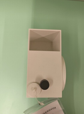 宜家欧肯玛文闹钟 白色简约床头台钟 带收纳槽学生桌面时钟正品