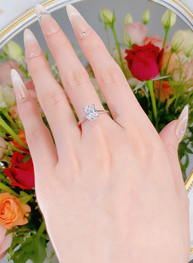 隆隆金珠宝新款S925银7*9肥方戒指女日常经典百搭欧美跨境直播款