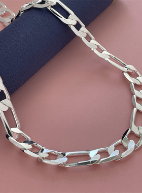 跨境欧美热卖饰品镀925银12MM三比一费列罗项链40-75CM现货供应