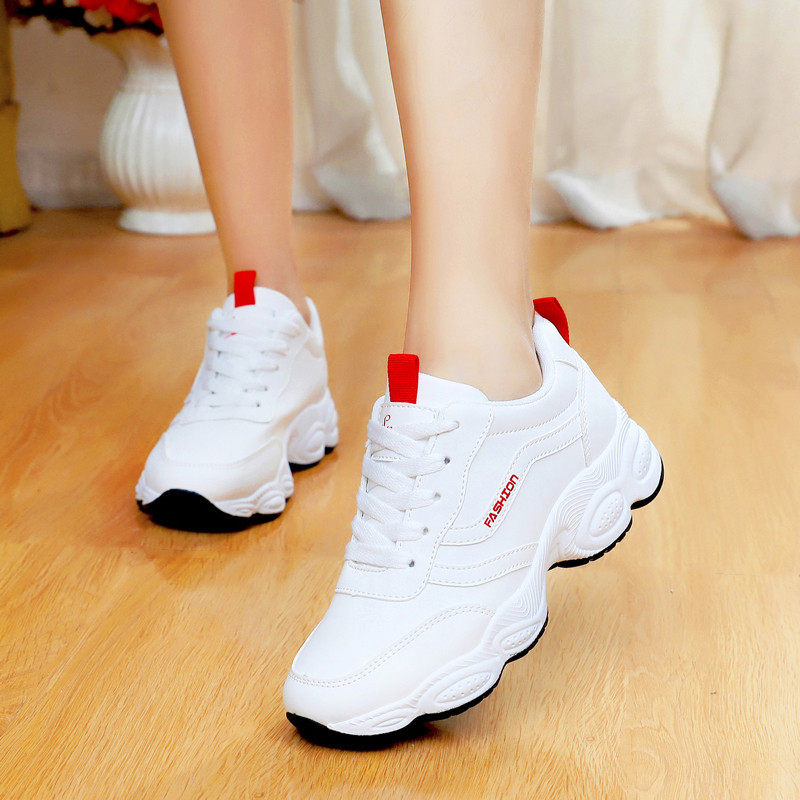 2025新款秋季小白鞋老爹百搭运动初中学生板鞋女跑步旅游球鞋韩版,淘宝优惠券,粉丝福利购,淘宝优惠卷
