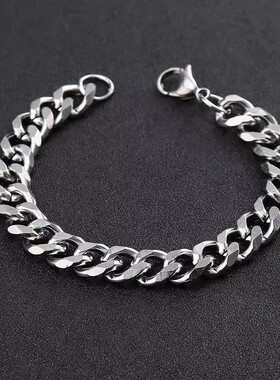 手链手环钛钢霸气不褪色男士