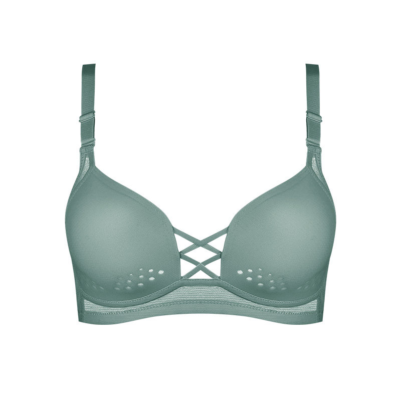 薄款大胸显小无钢圈调整型胖mm文胸 兰仪贝芬文胸