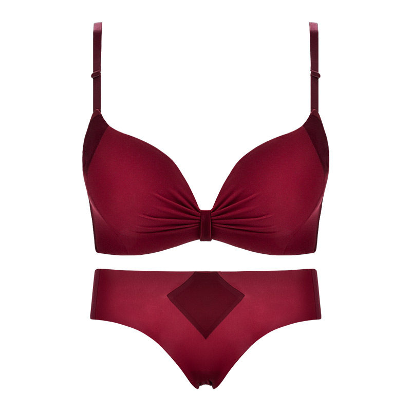 红色女套装本命年新娘性感小胸内衣 兰仪贝芬文胸