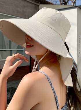 遮阳帽出游休闲女夏季大檐防晒帽