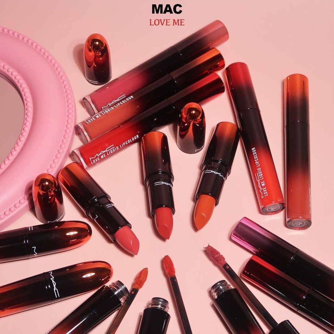 MAC魅可LOVE ME新雾光渐变唇釉柔缎唇霜486/483/489/487/493/499_虎窝淘