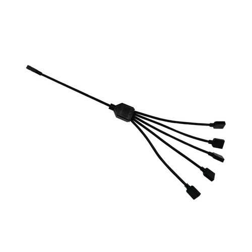 主板RGB集线器风扇5V3针AURA一拖十转接五拓展4针集线器 - 图3